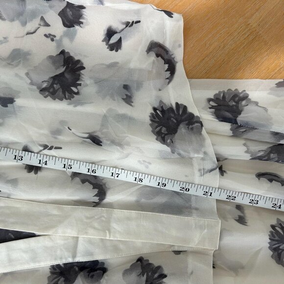 Anthropologie Isabella Bird 2 Piece Dress Set 10 Ivory Floral Silk Maxi Jacket - Picture 13 of 14